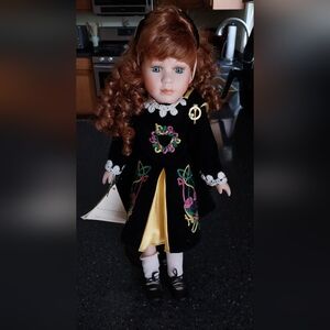 Vintage Irish Heritage Porcelain Doll From 1999